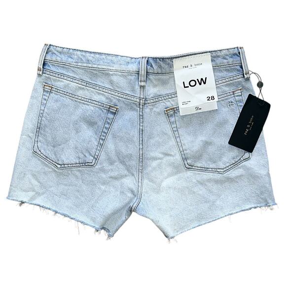 NWT rag & bone Dre Low-Rise Frayed Hem Boyfriend Jean Shorts 28X3.5 - Picture 8 of 10
